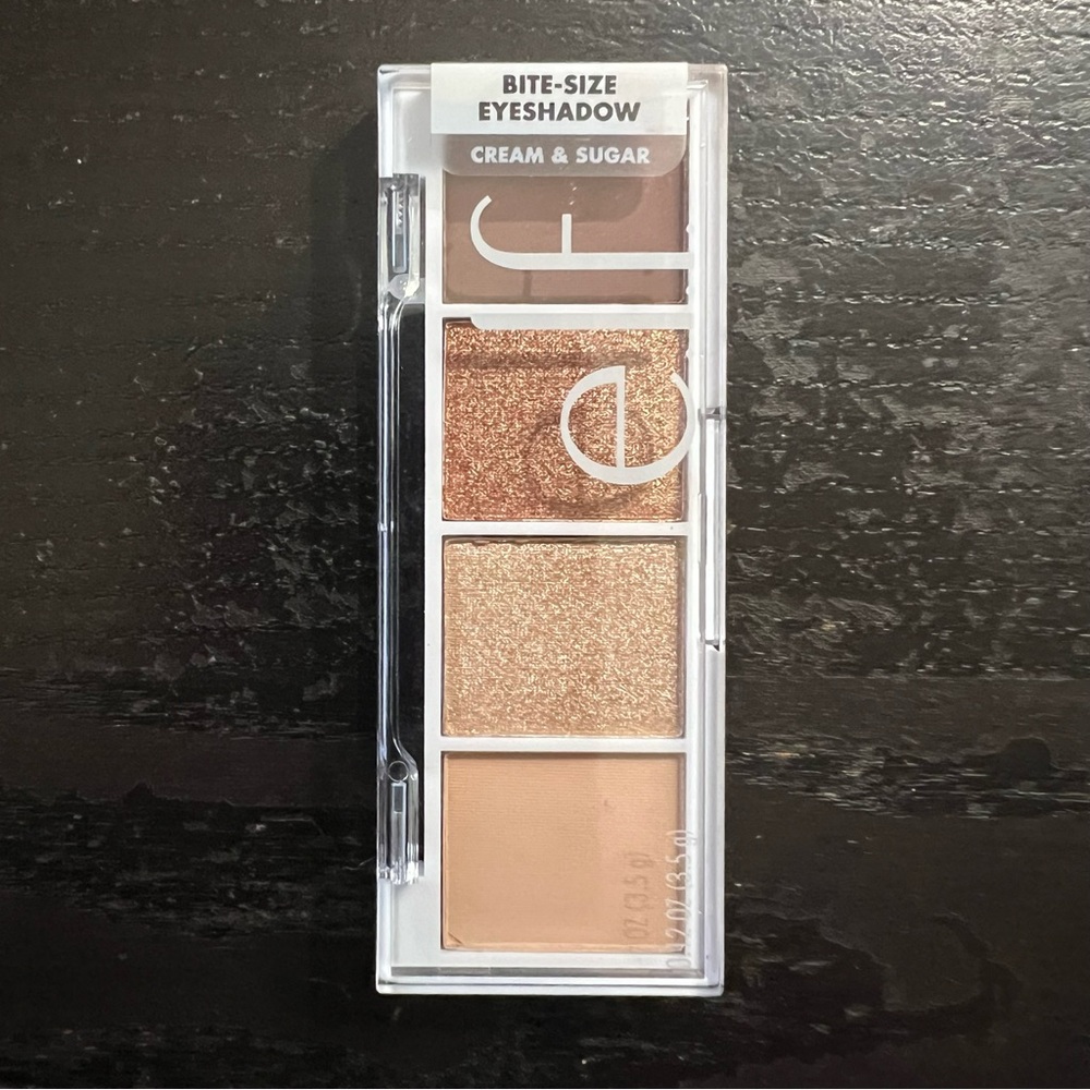 B💲6 💥 NEW (Cream & Sugar) e.l.f. Bite-Size Eyeshadow Palette (2363)